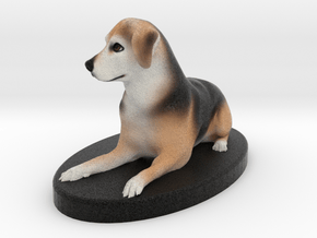Custom Dog Figurine - Sophie in Full Color Sandstone