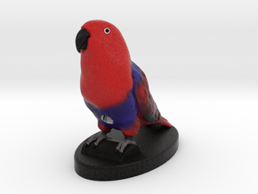 Custom Bird Figurine - Ruby in Full Color Sandstone