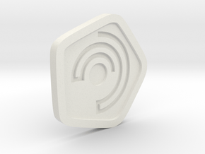 New Harmony Earrings | Flat Borders in White Natural Versatile Plastic