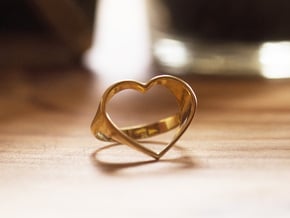 HEART 5 in 18k Gold Plated Brass