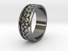 Weave Ring - SZ10 in Fine Detail Polished Silver