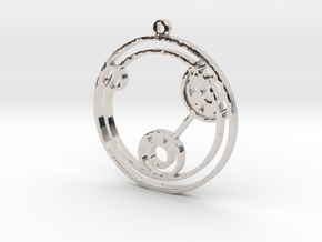 Lizzie - Necklace in Rhodium Plated Brass