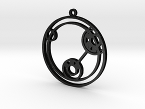 Lizzie - Necklace in Matte Black Steel