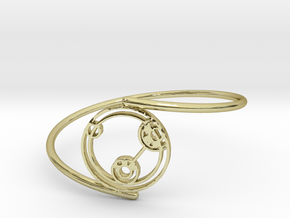 Lizzie - Bracelet Thin Spiral in 18k Gold Plated Brass