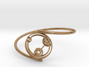 Lizzie - Bracelet Thin Spiral in Polished Brass