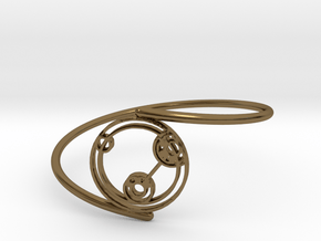 Lizzie - Bracelet Thin Spiral in Polished Bronze