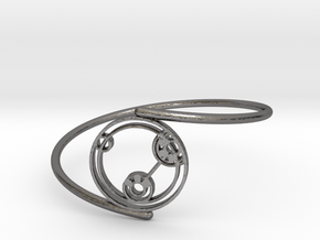 Lizzie - Bracelet Thin Spiral in Polished Nickel Steel