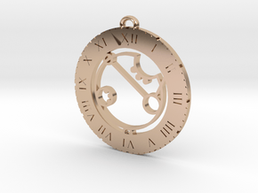 April - Pendant in 14k Rose Gold Plated Brass