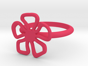 Daisy Ring SZ 6.5 - Test - V1 in Pink Processed Versatile Plastic