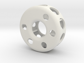 Hollow wheel in White Natural Versatile Plastic