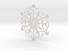Snowflake Crystal in White Natural Versatile Plastic