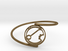 Ariana - Bracelet Thin Spiral in Natural Bronze