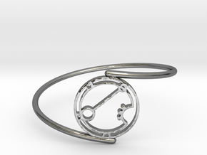 Ariana - Bracelet Thin Spiral in Fine Detail Polished Silver