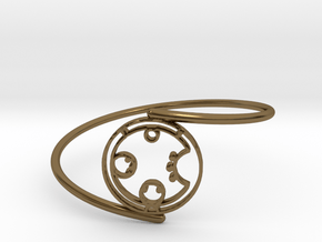 Carol - Bracelet Thin Spiral in Polished Bronze