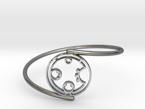 Carol - Bracelet Thin Spiral in Fine Detail Polished Silver