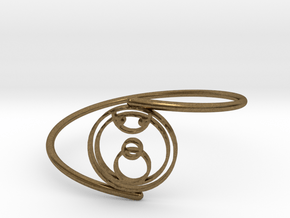 Joy - Bracelet Thin Spiral in Natural Bronze