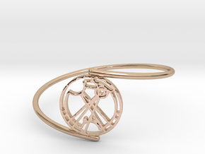 Ramisa - Bracelet Thin Spiral in 14k Rose Gold Plated Brass