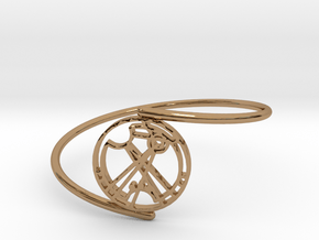Ramisa - Bracelet Thin Spiral in Polished Brass