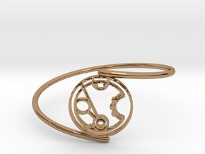 Merryn - Bracelet Thin Spiral in Polished Brass