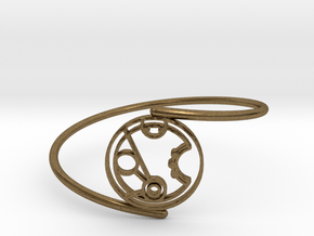 Merryn - Bracelet Thin Spiral in Natural Bronze