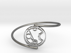 Merryn - Bracelet Thin Spiral in Polished Silver