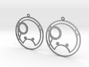 Shanna - Earrings - Series 1 in Fine Detail Polished Silver