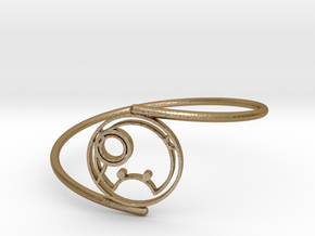 Shanna - Bracelet Thin Spiral in Polished Gold Steel