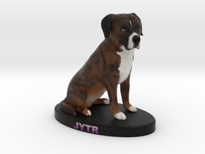 Custom Dog FIgurine - Jytr in Full Color Sandstone