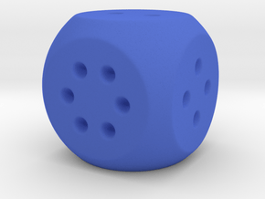 Easy Roll D6 in Blue Processed Versatile Plastic