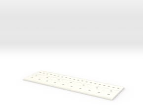 Board Flat in White Processed Versatile Plastic