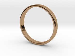 Simple Band Ring Size 6US/16.5mm EU in Polished Brass