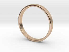 Simple Band Ring Size 6US/16.5mm EU in 14k Rose Gold