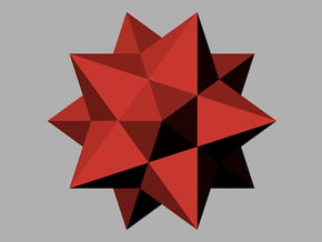 pentagon dodeka stern in Red Processed Versatile Plastic