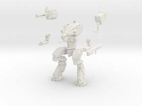 15mm scale mech - Wolverine in White Natural Versatile Plastic