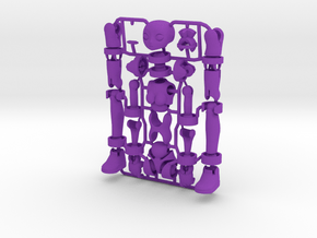Ersatz MkII action figure Female Body in Purple Processed Versatile Plastic