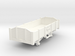 Carro aperto - open wagon H0m in White Processed Versatile Plastic