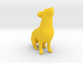 Howling Jack Russell Terrier in Yellow Processed Versatile Plastic