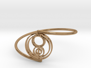 Jenna - Bracelet Thin Spiral in Polished Brass