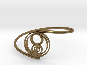 Jenna - Bracelet Thin Spiral in Polished Bronze