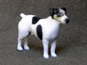 Standing Jack Russell Terrier in Full Color Sandstone