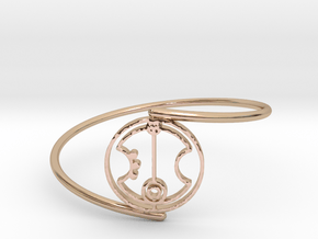 Peter - Bracelet Thin Spiral in 14k Rose Gold Plated Brass