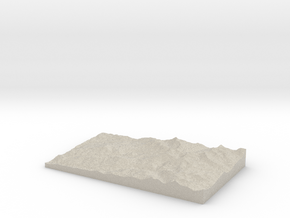 Model of Josephine Lake in Natural Sandstone