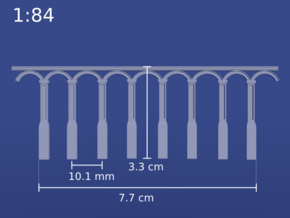 1:84 HMS Victory Beakhead Decoration in Clear Ultra Fine Detail Plastic