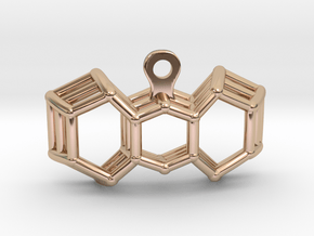 3D Printed Wired Bow Earrings (Smaller Size) in 14k Rose Gold Plated Brass