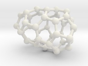 0184 Fullerene C42-1 c2 in White Natural Versatile Plastic