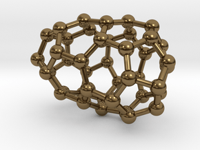 0184 Fullerene C42-1 c2 in Polished Bronze
