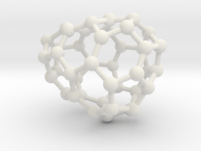 0185 Fullerene C42-2 c1 in White Natural Versatile Plastic