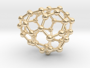 0185 Fullerene C42-2 c1 in 14K Yellow Gold