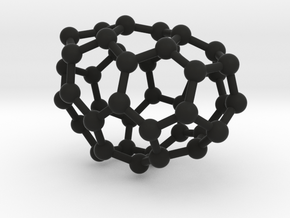 0186 Fullerene C42-3 c1 in Black Natural Versatile Plastic