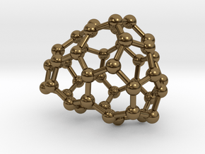 0187 Fullerene C42-4 c1 in Polished Bronze